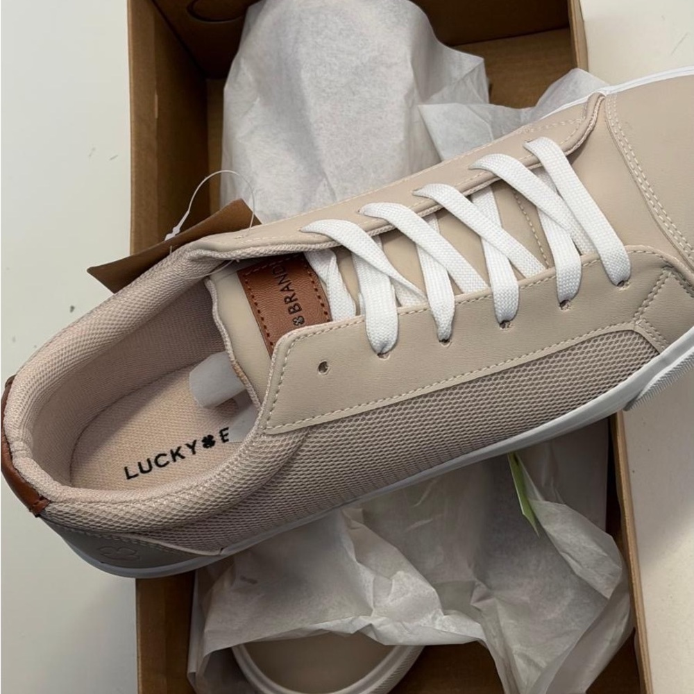 Lucky Brand Men's Cream Sneakers